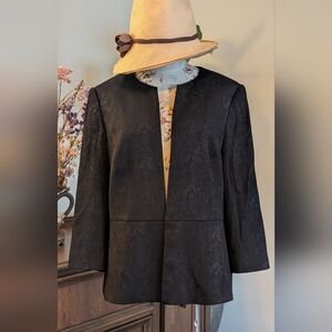 Planet Eegant Black Textured Women's Jacket‎